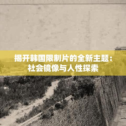 揭开韩国限制片的全新主题：社会镜像与人性探索