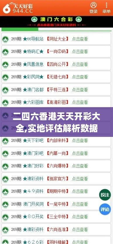 二四六香港天天开彩大全,实地评估解析数据_XP133.396-8