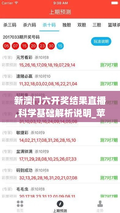 新澳门六开奖结果直播,科学基础解析说明_苹果款10.507