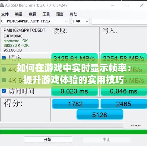如何在游戏中实时显示帧率：提升游戏体验的实用技巧